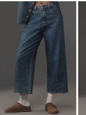 The Kenna mid-rise heritage barrel jeans by pilcro Anthropologie